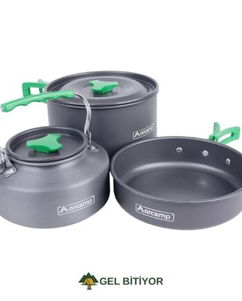 Orcamp Alüminyum Tencere Seti - 3 Parça